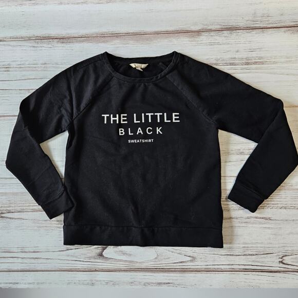 Banana Republic Factory The Little Black Sweatshirt sz Small - Picture 1 of 6